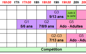 Attention changement d'horaires à partie du 6 Mai 2019